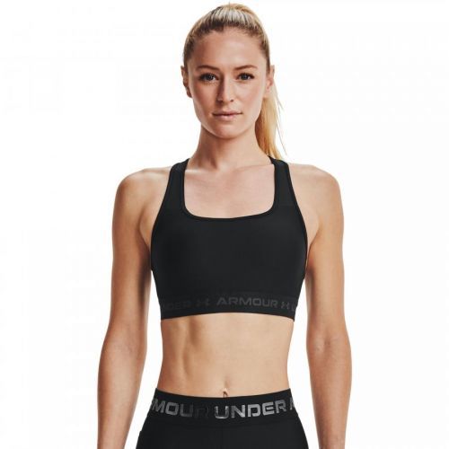 Under Armour W Crossback Mid Bra Black/ Jet Gray L