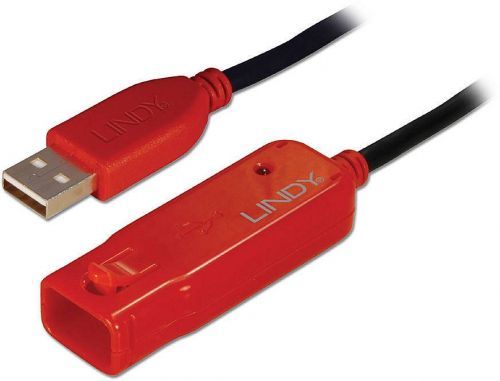 Kabel LINDY LINDY USB 2.0 Aktiv-Verlaeng. Pro 12m 42782, 12.00 m, černá