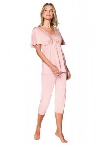 Babella Sevilla růžové Dámské pyžamo S růžová