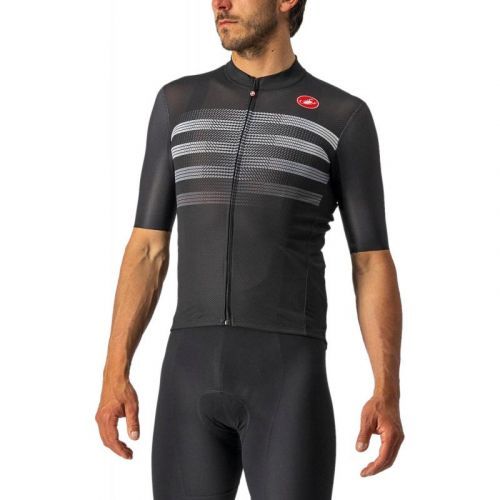 Dres Castelli Endurance Pro - pánské, krátký, světle černo-bílo-šedá - velikost 2XL