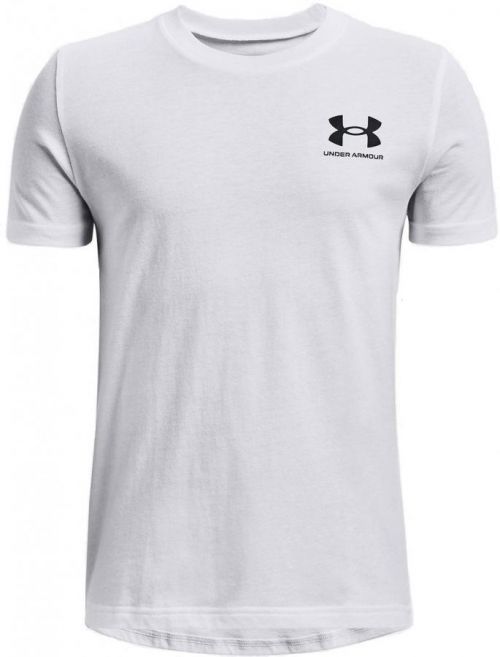 Triko Under Armour UA SPORTSTYLE LEFT CHEST SS-WHT