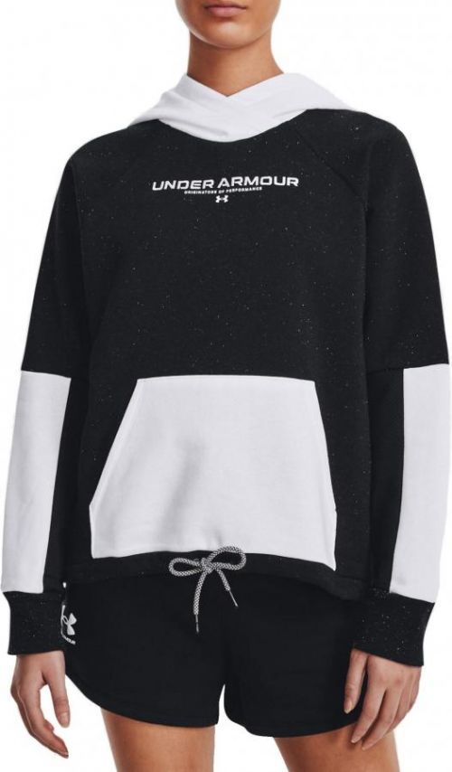 Mikina s kapucí Under Armour Rival + Fleece Hoodie-BLK