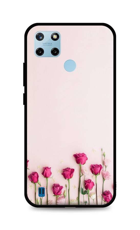 Kryt TopQ Realme C25Y silikon Roses 70516
