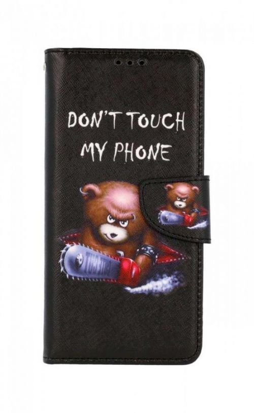 Pouzdro TopQ Realme C25Y knížkové Don't Touch méďa 70300