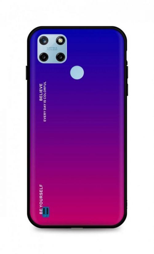 Kryt TopQ LUXURY Realme C25Y pevný duhový fialový 70226
