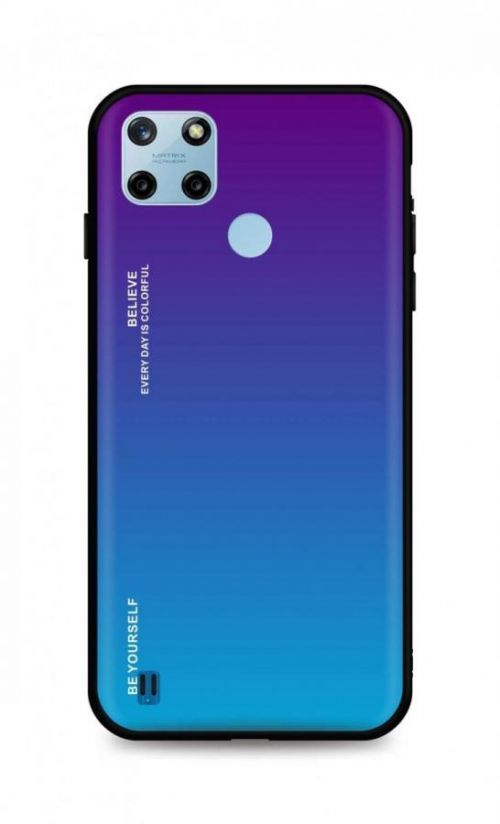 Kryt TopQ LUXURY Realme C25Y pevný duhový purpurový 70225