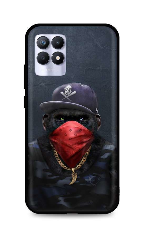 Kryt TopQ Realme 8i silikon Monkey Gangster 70044