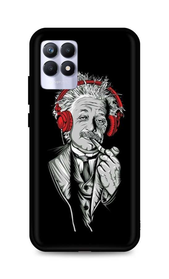 Kryt TopQ Realme 8i silikon Albert Einstein 70043