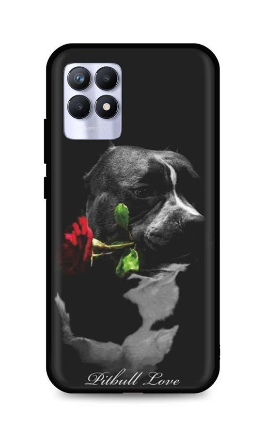 Kryt TopQ Realme 8i silikon Pitbull Love 70027