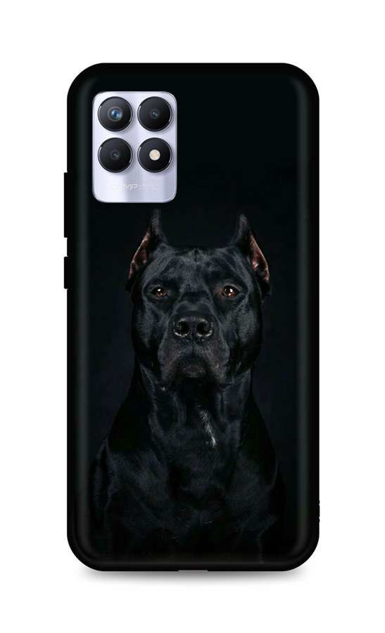 Kryt TopQ Realme 8i silikon Dark Pitbull 70025