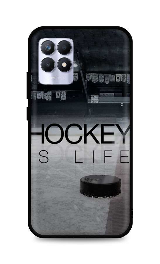 Kryt TopQ Realme 8i silikon Hockey Is Life 70013