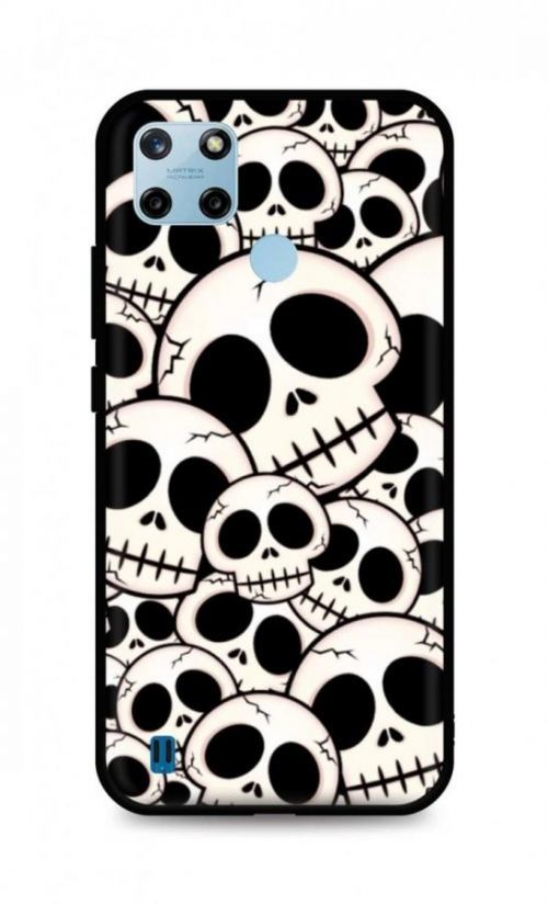 Kryt TopQ LUXURY Realme C25Y pevný Skulls 69971