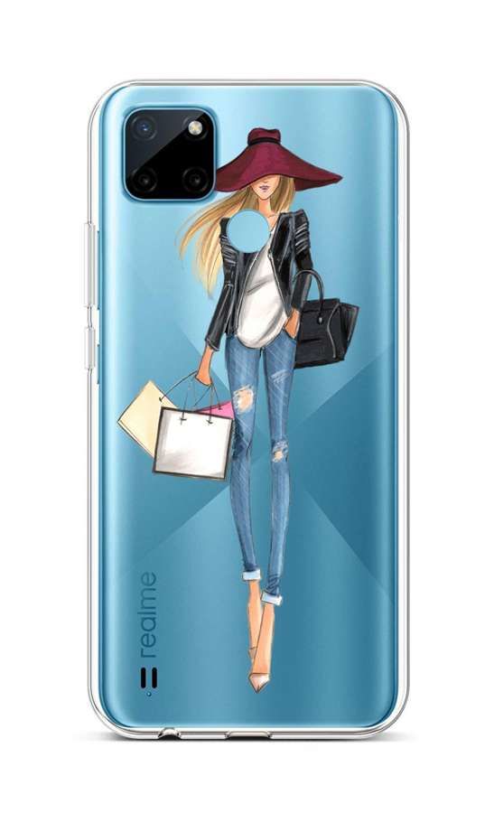 Kryt TopQ Realme C21Y silikon Lady 2 69969