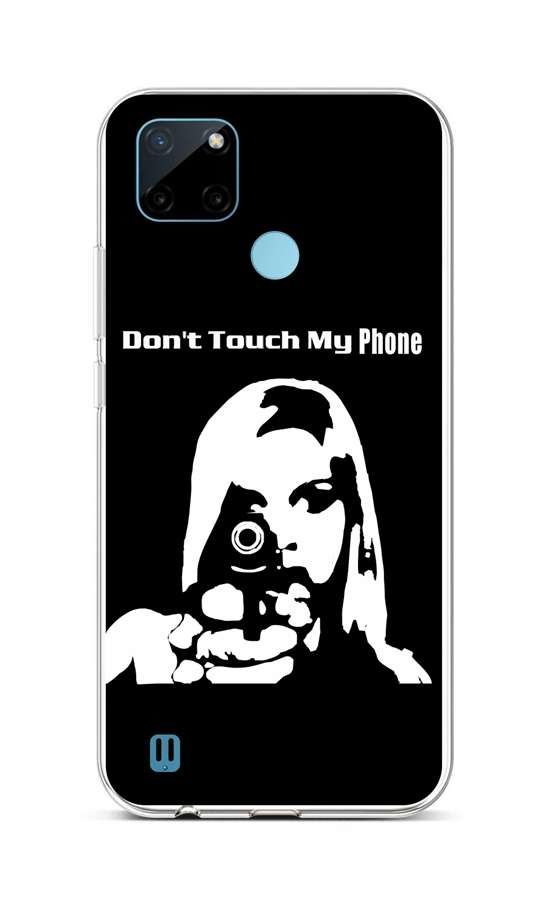 Kryt TopQ Realme C21Y silikon Don't Touch Gun 69922