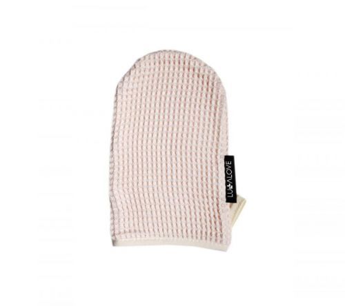 Lullalove Rukavička na mytí obličeje a celého těla Světle Růžová