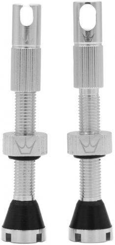 Peaty's X Chris King (Mk2) Silver Tubeless Valves 42mm uni