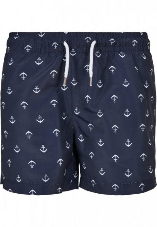 Boys Pattern Swim Shorts - anchor/navy 110/116