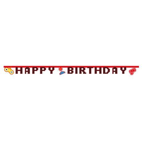PAPÍROVÝ TRANSPARENT S NÁPISEM HAPPY BIRTHDAY