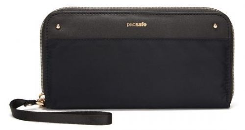 PACSAFE 11010100 peněženka RFIDSAFE CONTINENTAL WALLET - WOMEN black