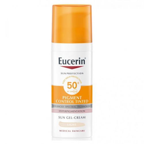 EUCERIN Sun Pigment Control Tinted Emulze na opalování na obličej SPF50+ světlá 50 ml