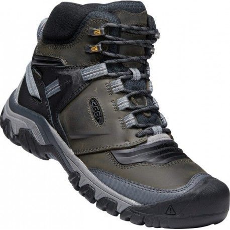 Keen Ridge Flex Mid WP M Magnet/black pánské vyšší nepromokavé kožené trekové boty 41 EUR