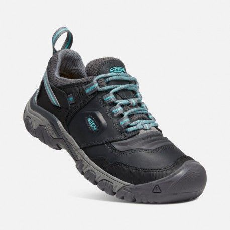 Keen Ridge Flex WP W raven/porcelain dámské nízké nepromokavé kožené trekové boty 37 EUR