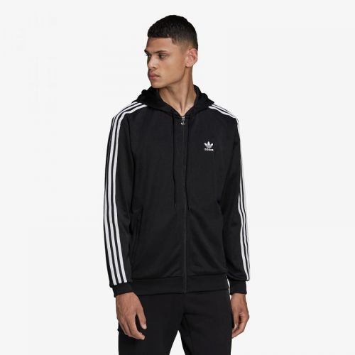 adidas Adicolor Full Zip Hooded Track Top Black M