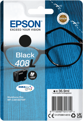 EPSON Singlepack Black 408L DURABrite Ultra Ink