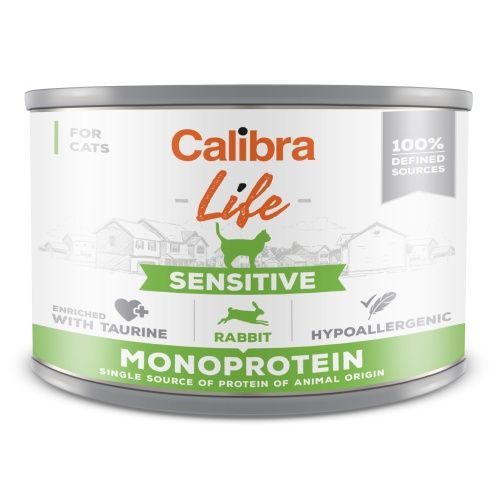 CALIBRA Cat Life Sensitive 200g králík