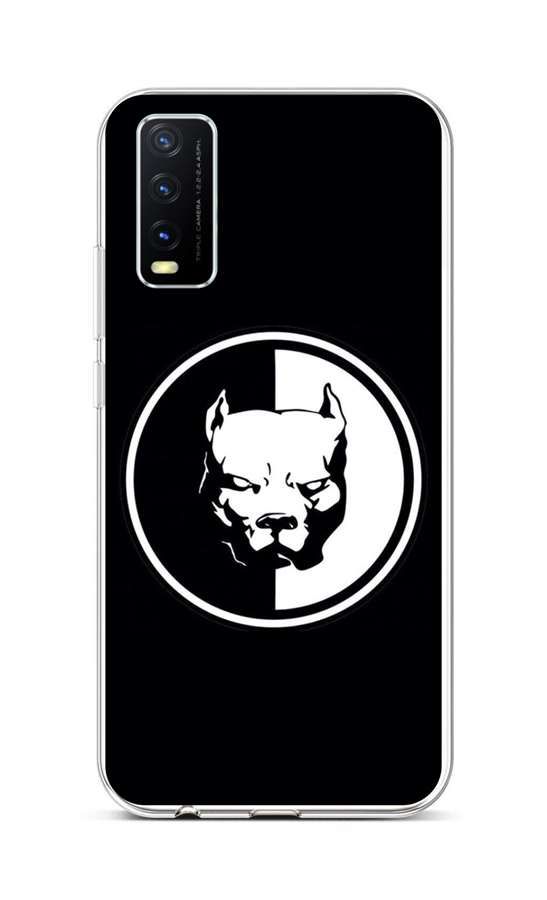 Kryt TopQ Vivo Y20s silikon Černobílý pitbull 70120