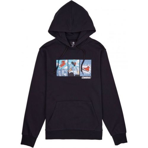 Mikina Converse Comic Graphic Hoodie - Černá - S