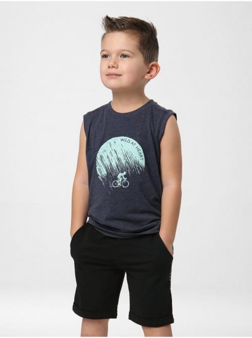 Černé dětské teplákové kraťasy LOAP Boosac