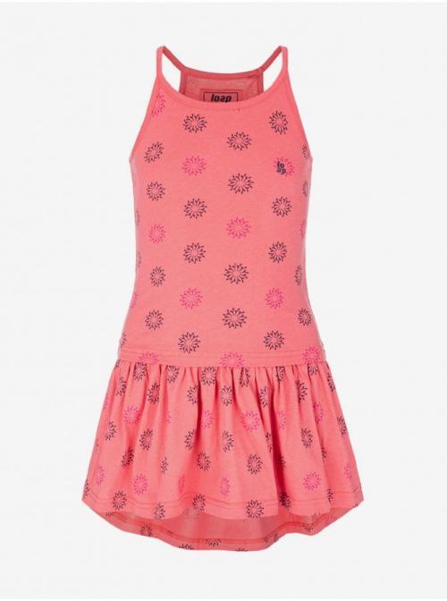 Růžové holčičí vzorované šaty LOAP Bess
