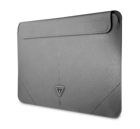 GUCS14PSATLG Guess Saffiano Triangle Metal Logo Computer Sleeve 13/14