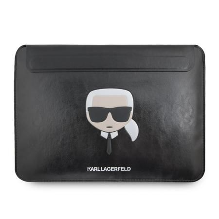 KLCS16KHBK Karl Lagerfeld Head Embossed Computer Sleeve 16