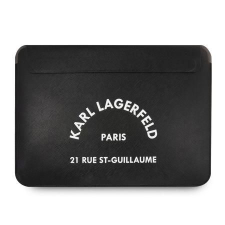 KLCS16RSGSFBK Karl Lagerfeld Saffiano RSG Embossed Computer Sleeve 16