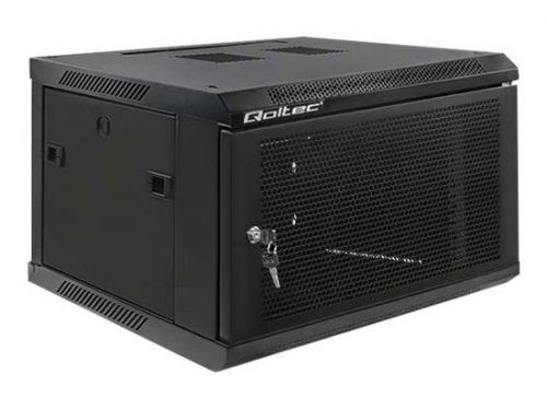 QOLTEC 54489 RACK 19inch cabinet 6U 600 x 600 x 370 Perforated door, 54489