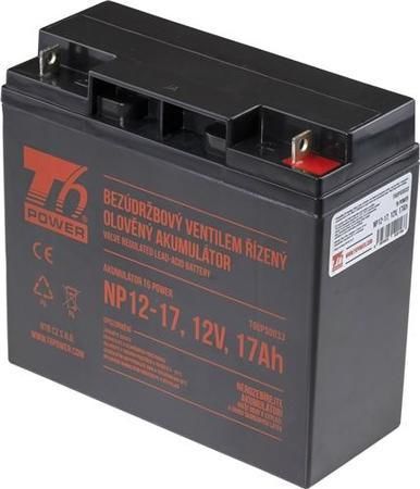T6 POWER olověný akumulátor NP12-17, 12V, 17Ah, T6UPS0033
