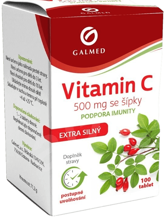 Galmed Vitamín C 500mg se šípky 100 tablet