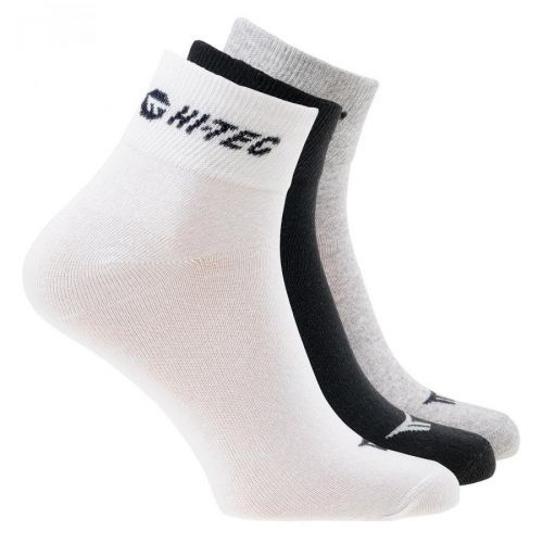 HI-TEC Chire pack - sada tří párů ponožek Barva: Bílá-černá-šedá, Velikost: 40-43