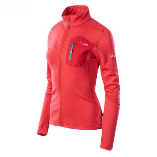 ELBRUS Emino Wo's Polartec® - dámská mikina/blůza Barva: Červená (Hibiscus/Ski Patrol/Blue Bird), Velikost: S