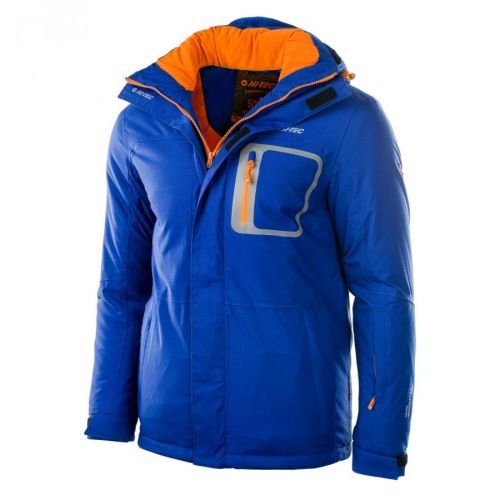HI-TEC Bicco - pánská zimní bunda s kapucí (světle modrá) Barva: Modrá (Mazarine Blue), Velikost: M