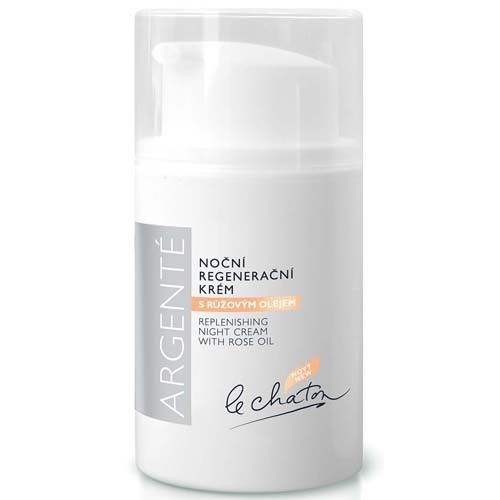 Le Chaton Argenté noční regenerační krém s růžovým olejem (Replenishing Night Cream With Rose Oil) 50 g