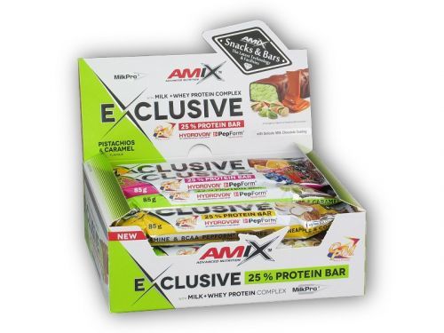 Amix 12x Exclusive Protein Bar 85g Varianta: banana chocolate
