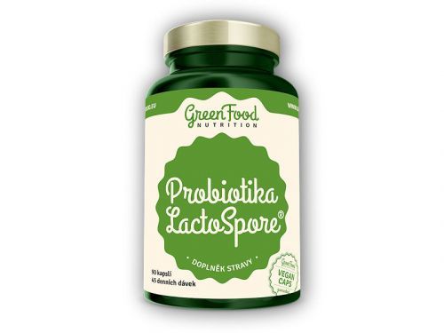 GreenFood Nutrition Probiotika Lactospore 60 vegan kapslí
