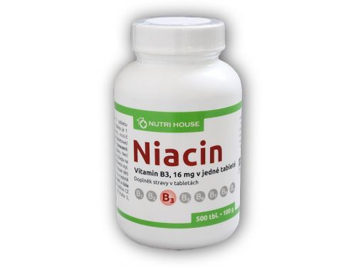Nutri House Vitamin B3 Niacin 500 tablet