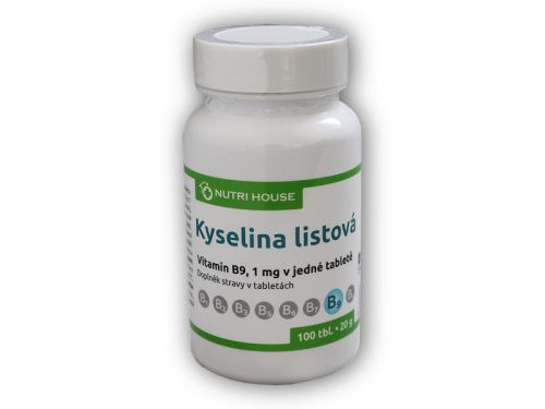 Nutri House Vitamin B9 Kyselina listová 100 tablet