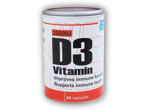 Body Nutrition Vitamin D3 2000IU 60 kapslí