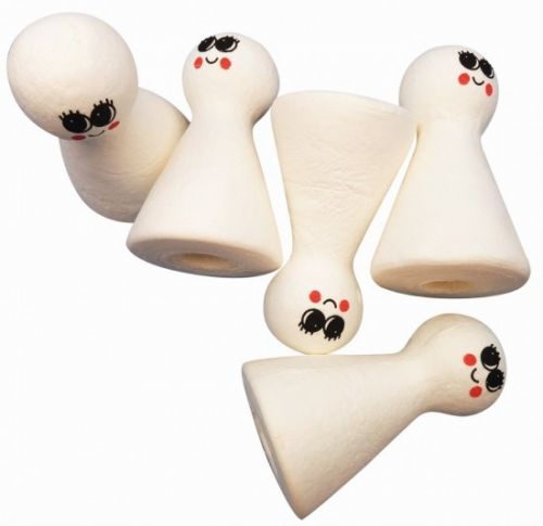 Anděl Tělíčko - kuželka z buničiny - bílé - 1212