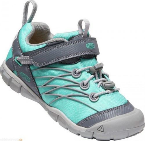 Outdoorové boty CHANDLER CNX C Drizzle/Waterfall, Keen, 1026307, tyrkysová - 24